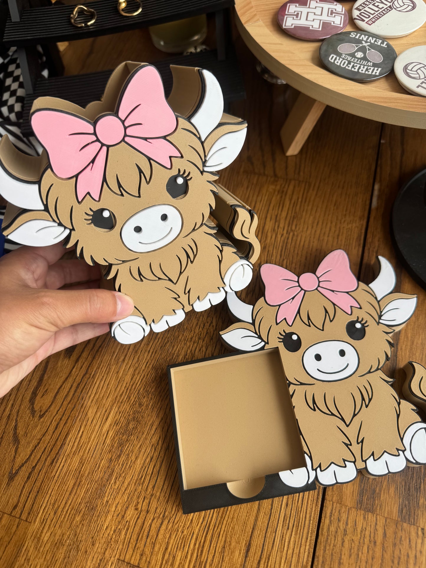Highland Cow Desk Items