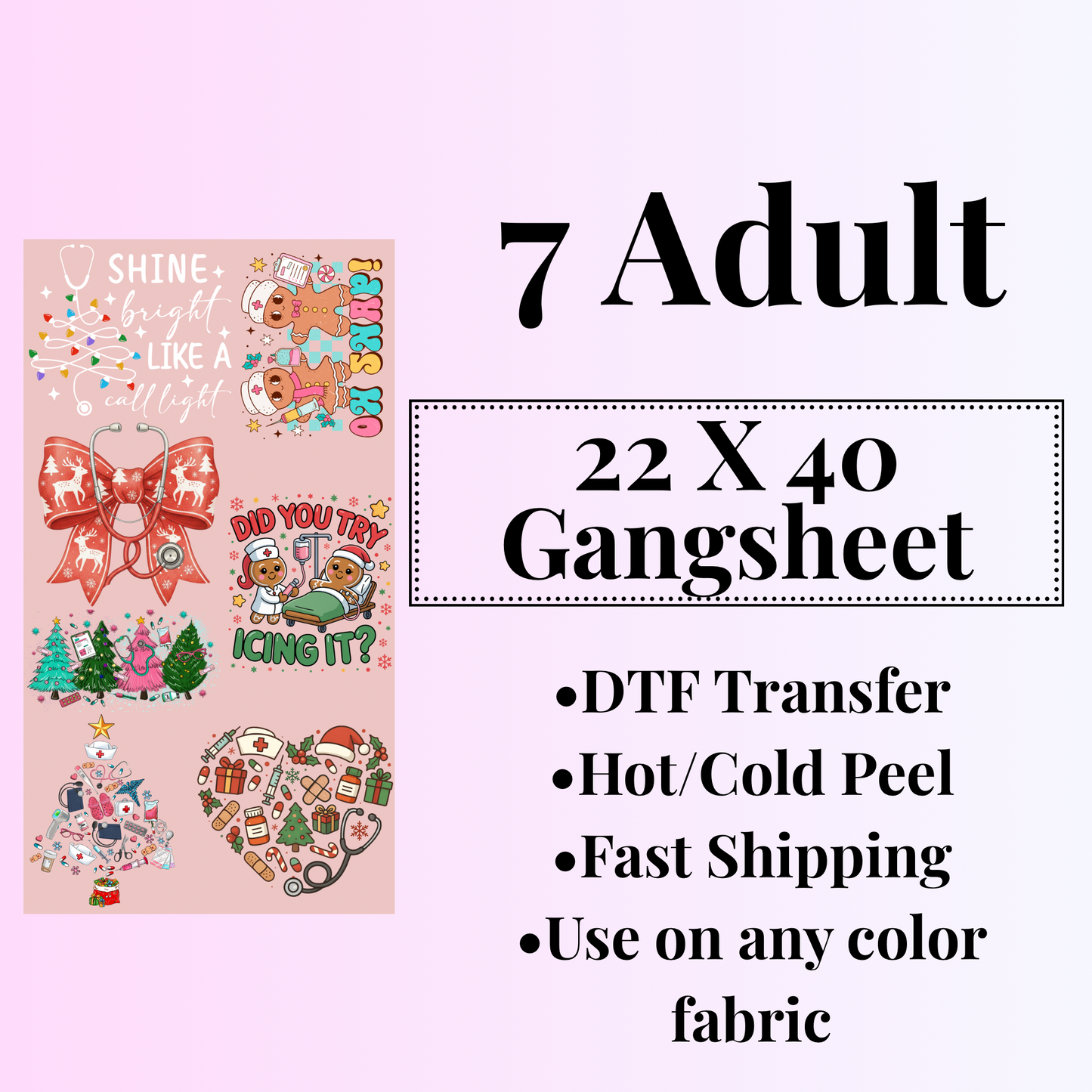 MEDICAL 22 X 40 Premade Gangsheet