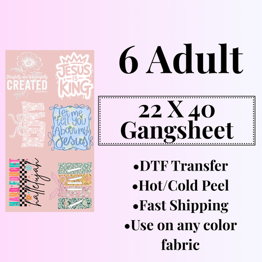 Religious 22X40 Gangsheet