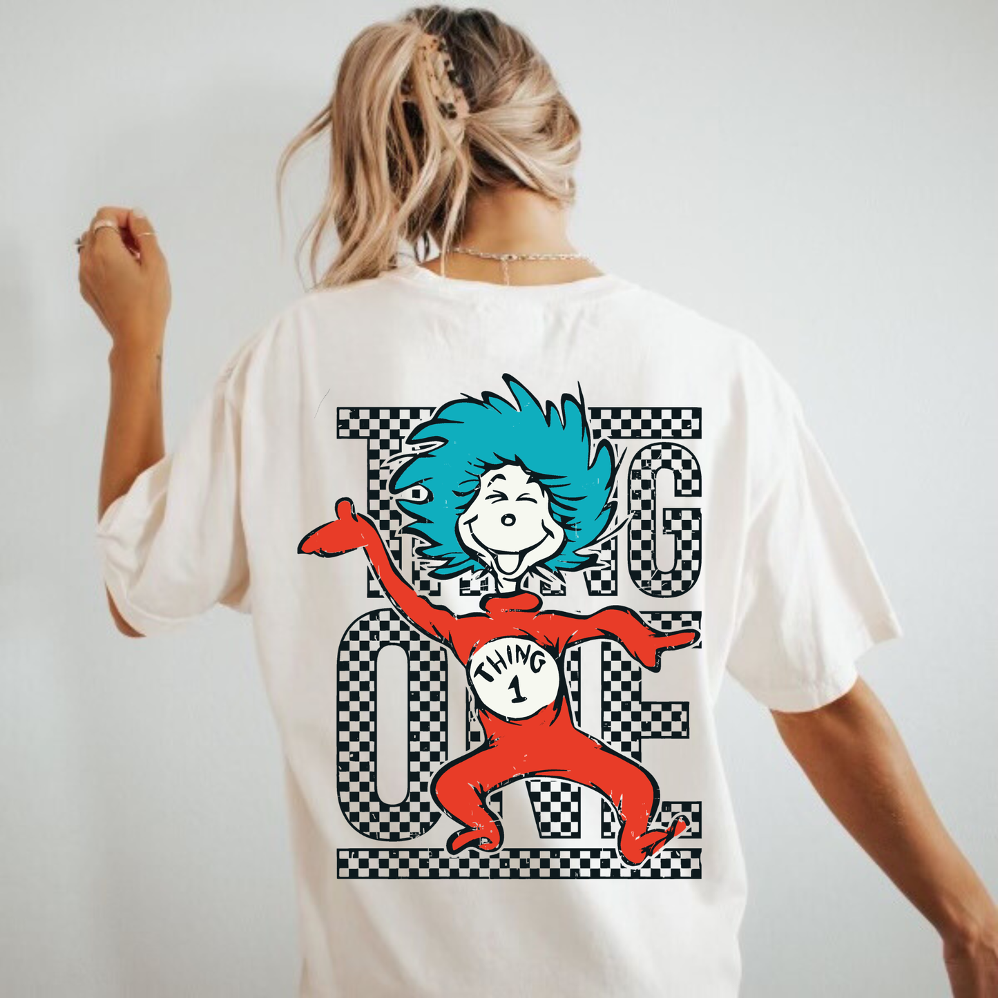 Dr. Seuss Thing One Checkered