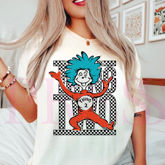Dr. Seuss Thing Two Checkered