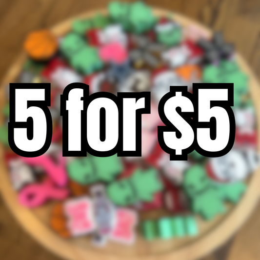 5 For $5 Straw topper Sale