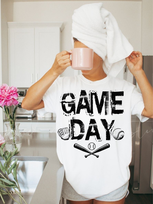 Game Day Baseball Black