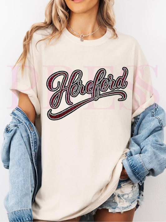 Faux Rhinestone Hereford