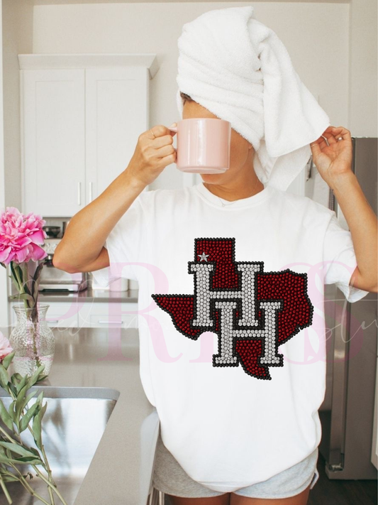 Faux Rhinestone Texas HH