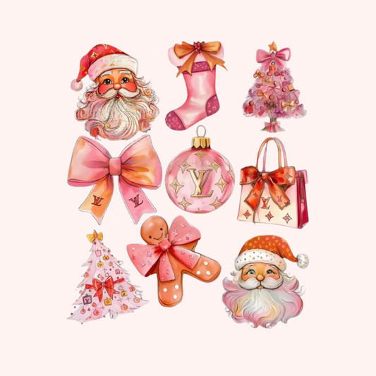 LV Pink Collage Christmas