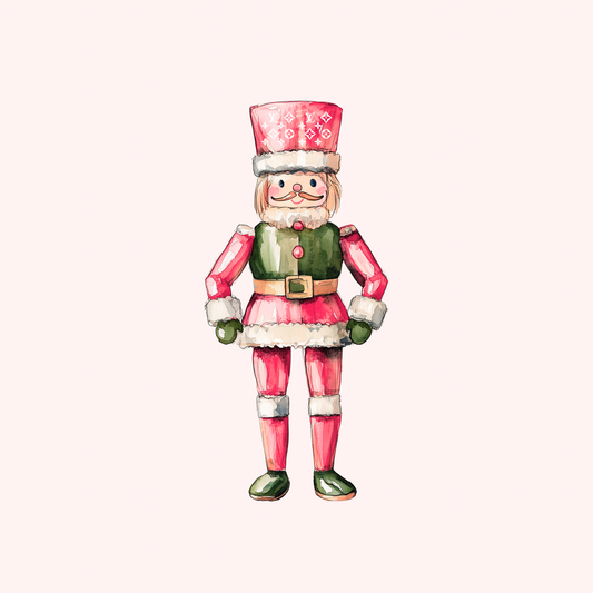 LV Pink and Green Nutcracker