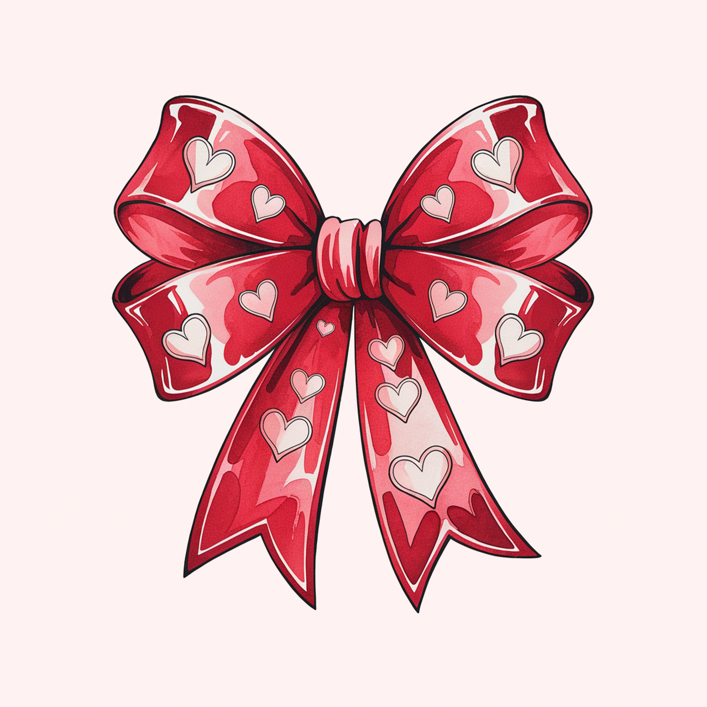 Red Heart Bow