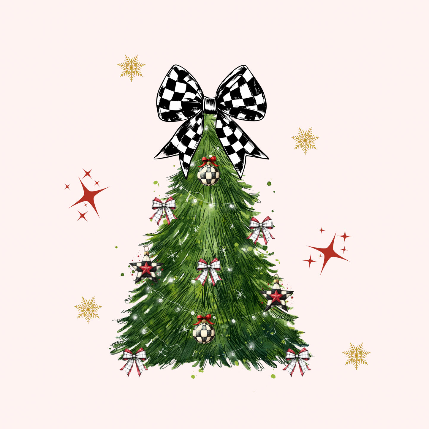 Checkered Christmas Tree