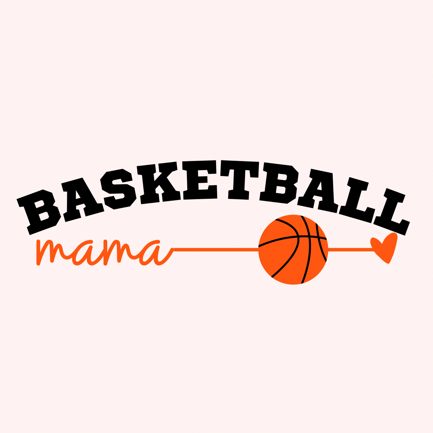 Basketball Mama Heart