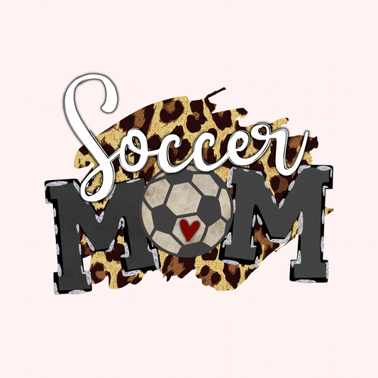 Soccer Mom Distressed Leopard