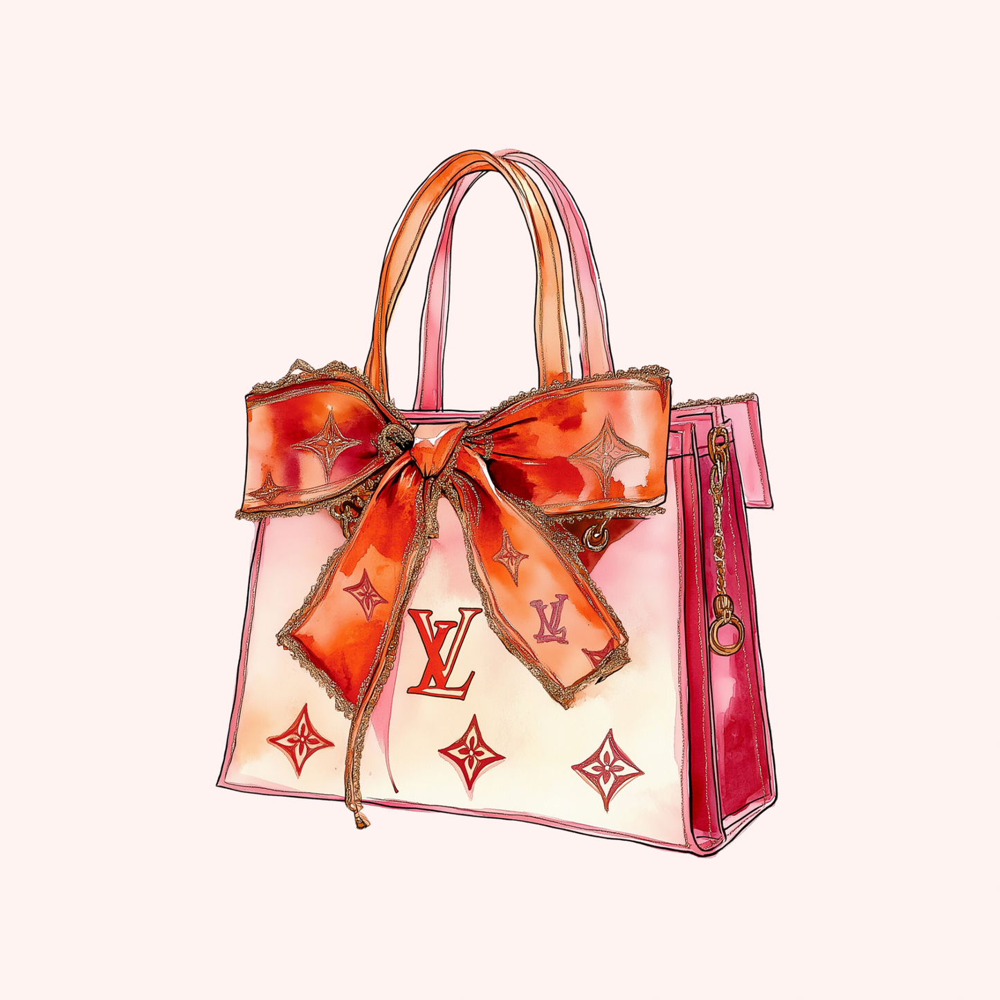 LV Pink Purse Christmas