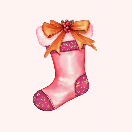 LV Pink Stocking Christmas