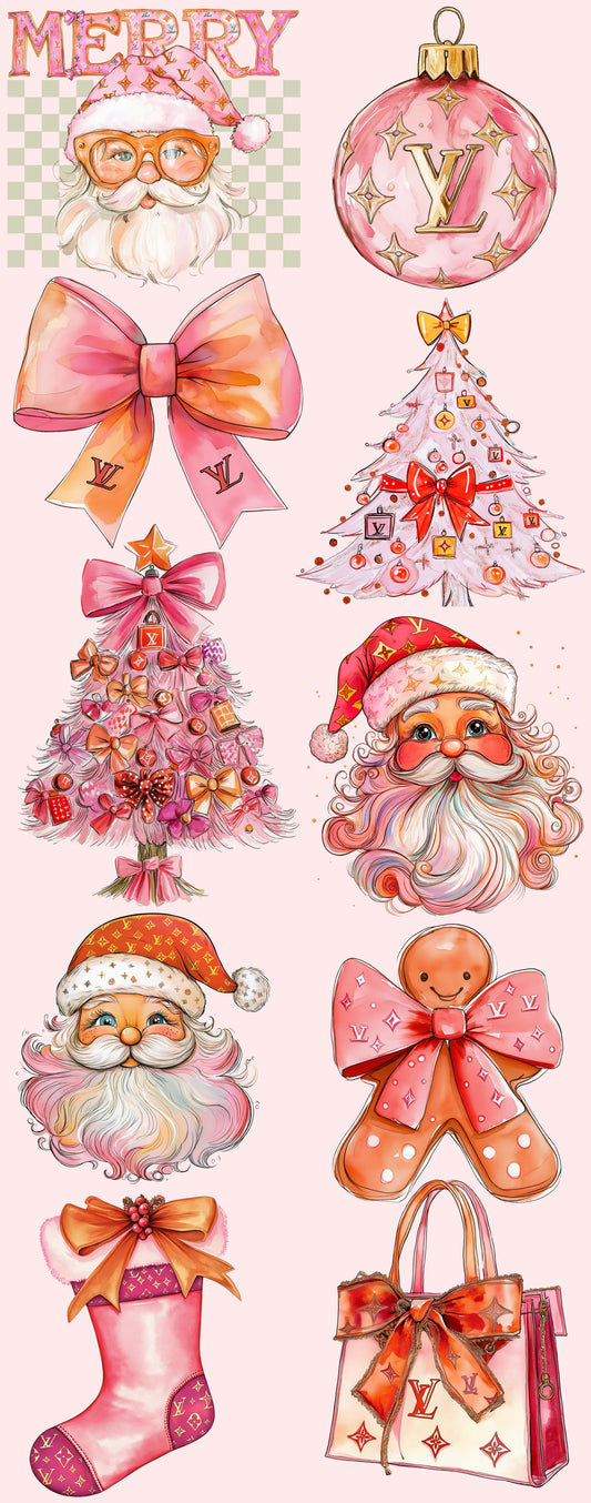 LV Pink Premade Gang Sheet