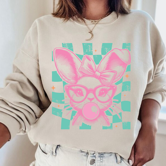 Bubblegum Blue Checkered