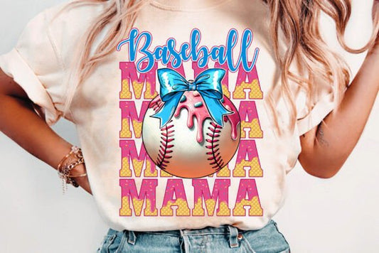Ice Cream Baseball Mama