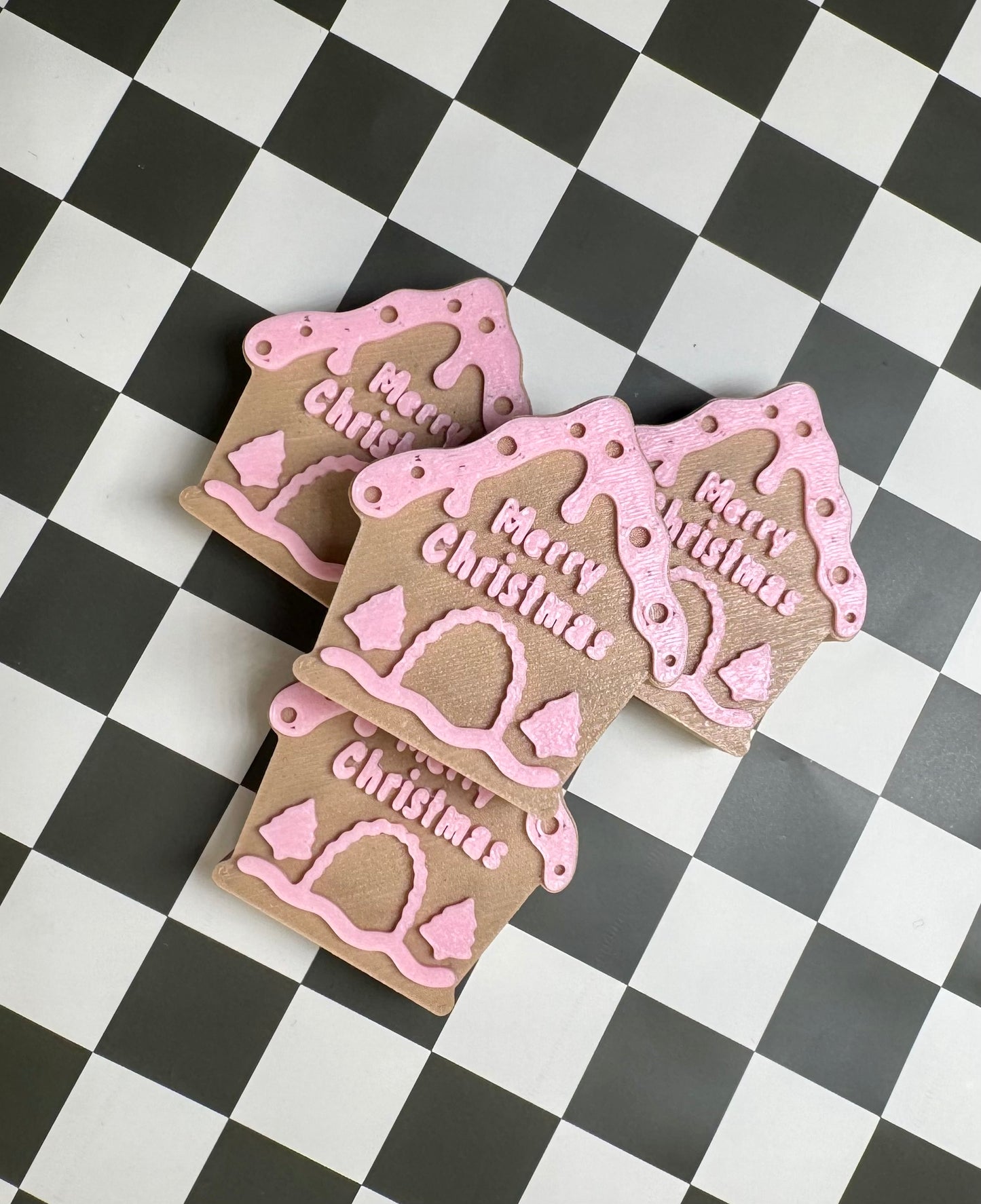 Merry Christmas House Straw Topper