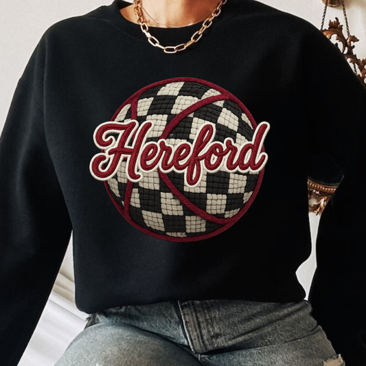 Checkered Hereford Basketball