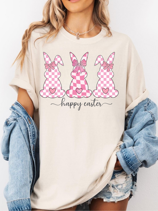Pink Checkered Easter