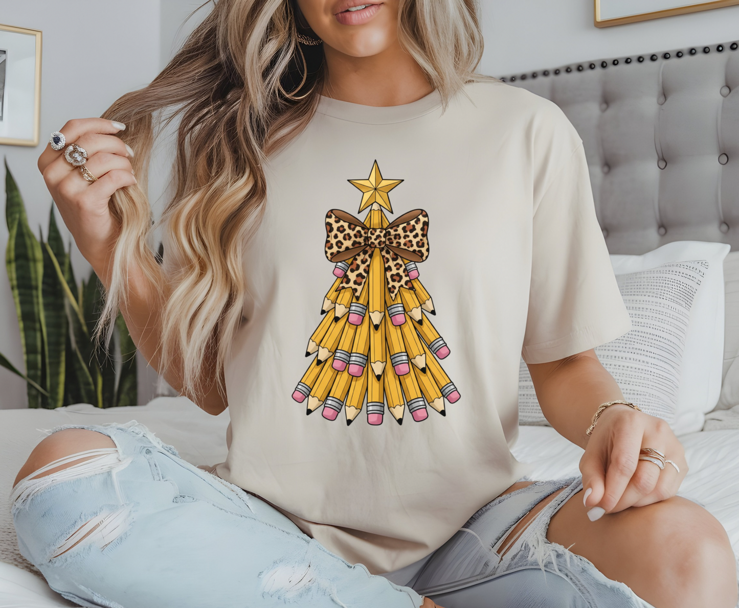 Teacher Pencil Christmas Tree