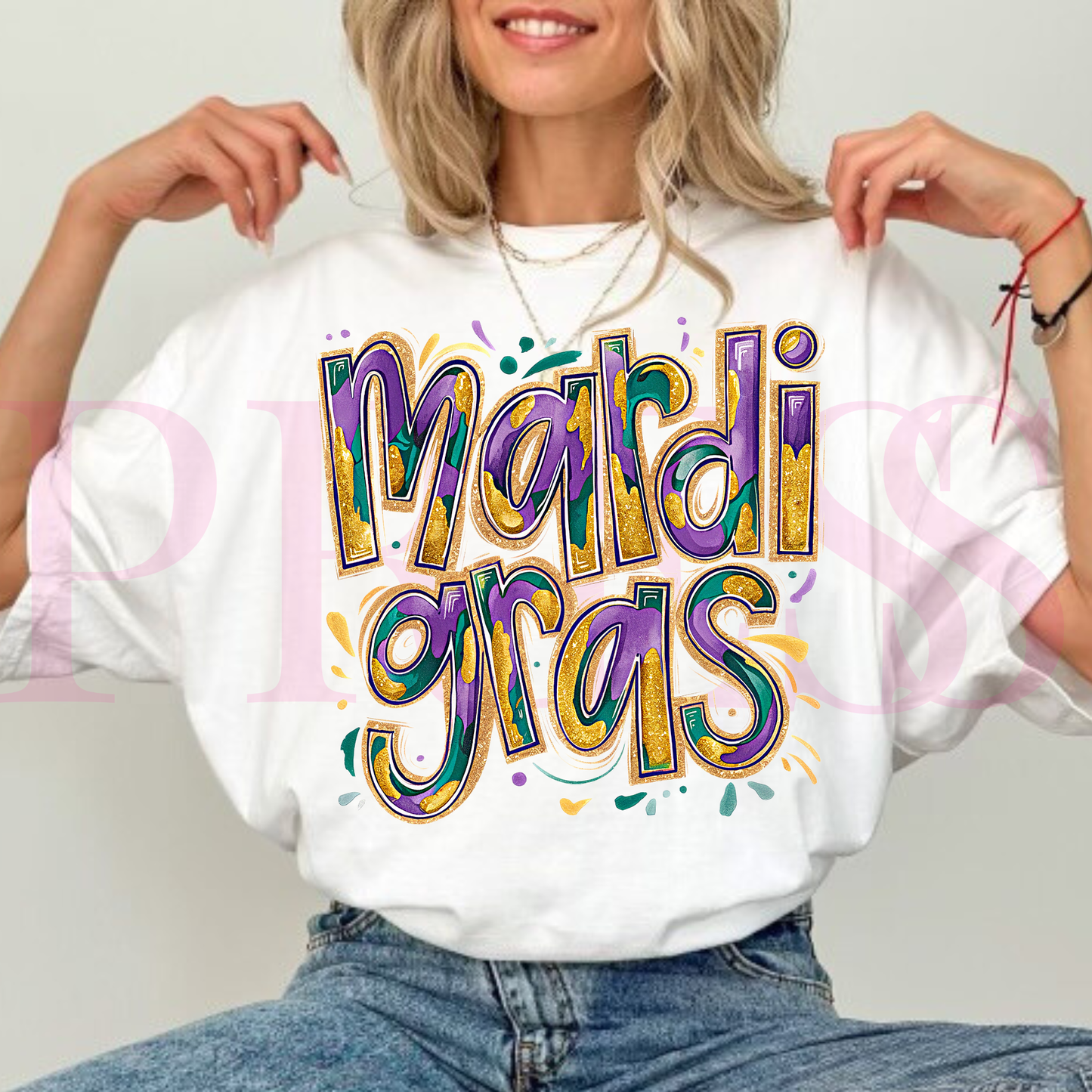 Madri Gras Faux Glitter