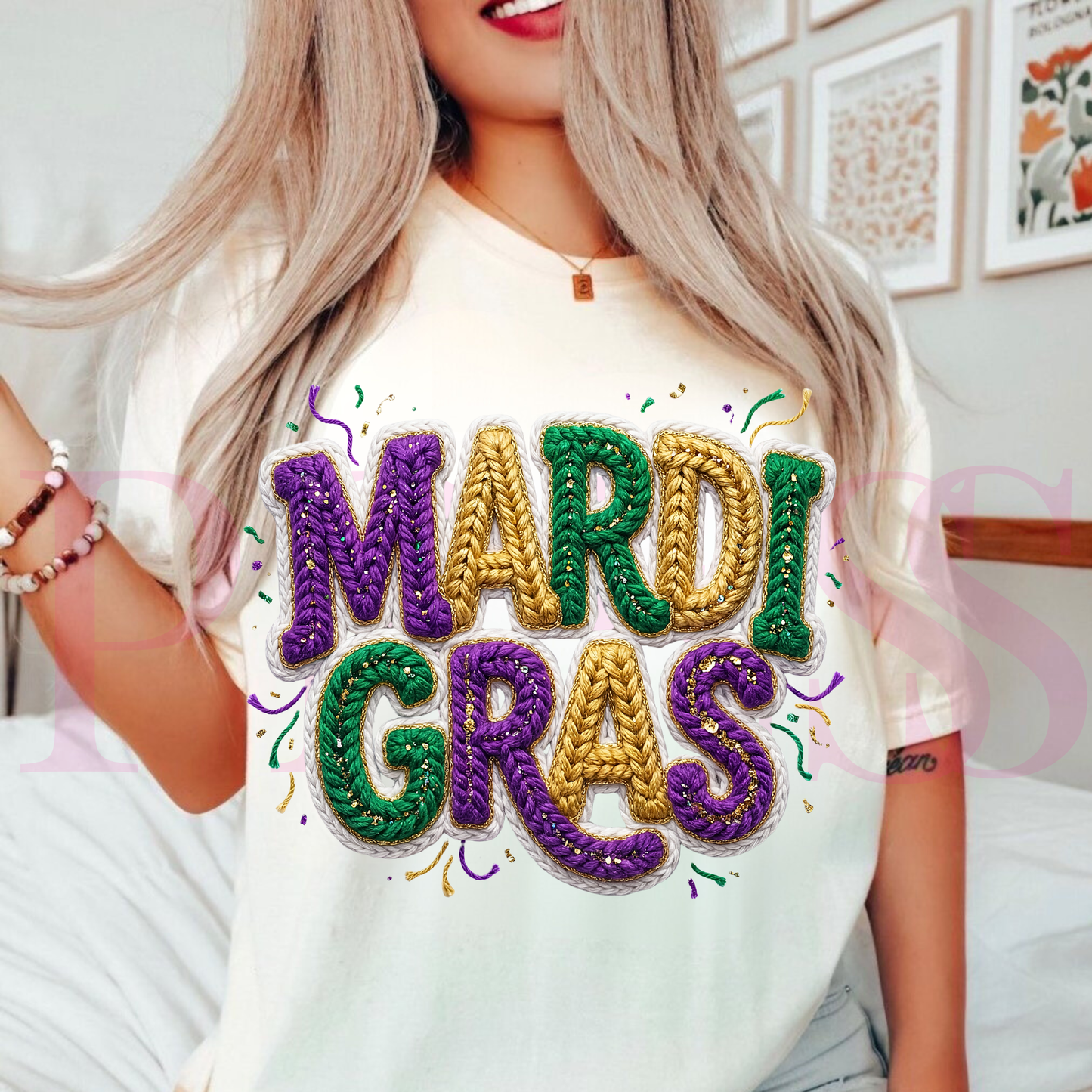 Textured Mardi Gras
