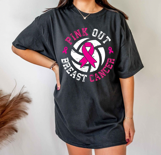 Pink out volleyball