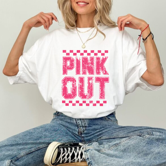 Checkered pink out